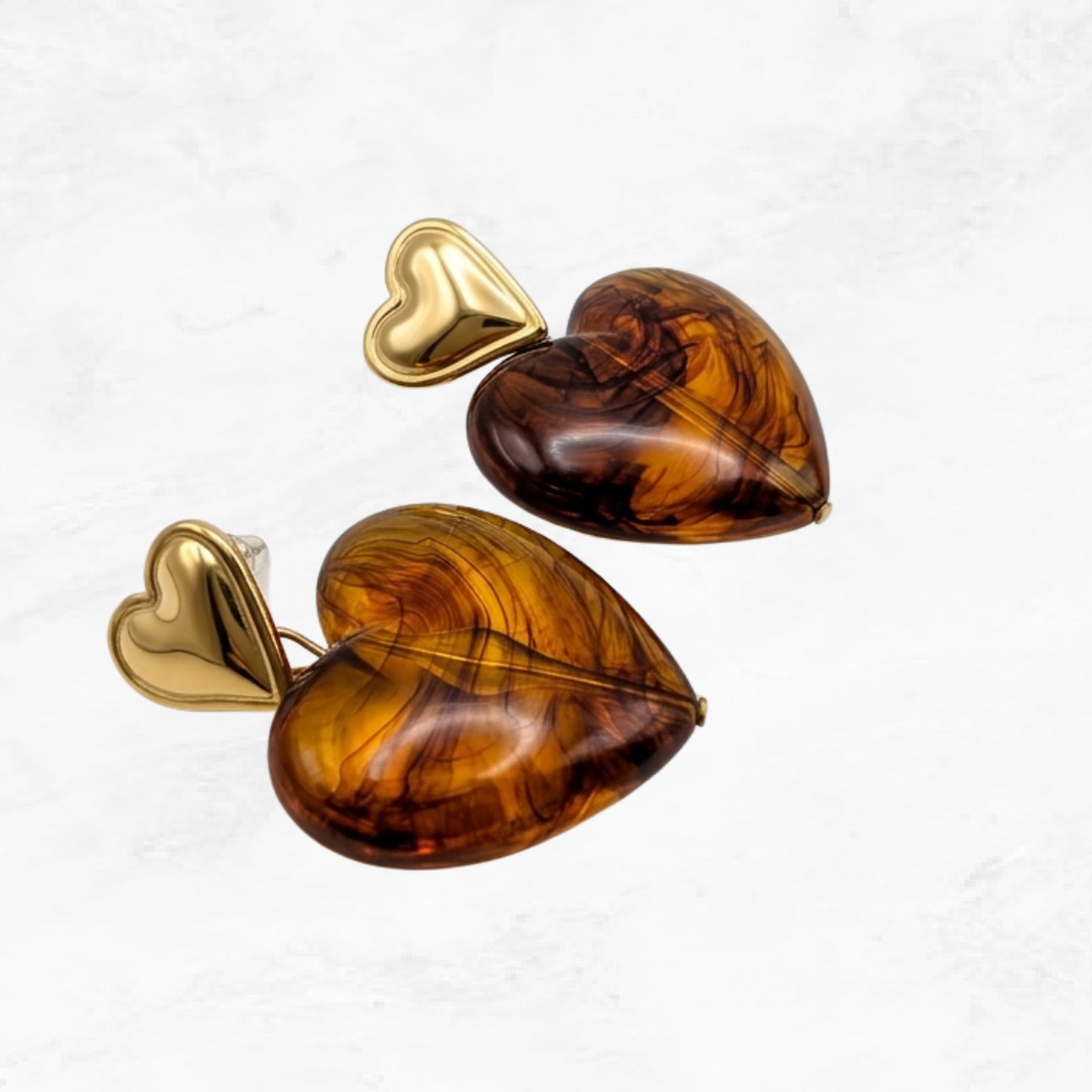 Boucles d’oreilles cœur Alma