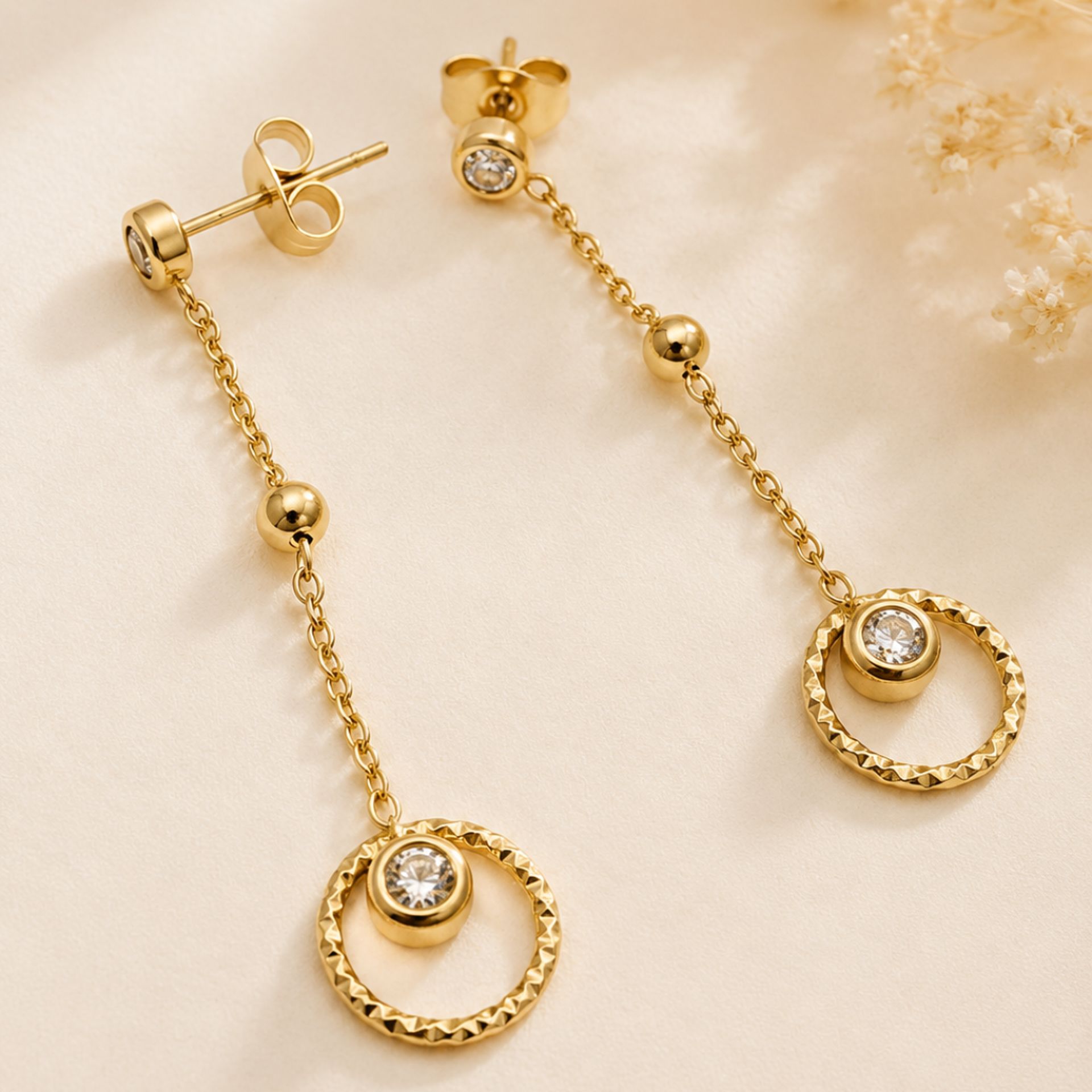 Boucles d’oreilles pendantes Aurore