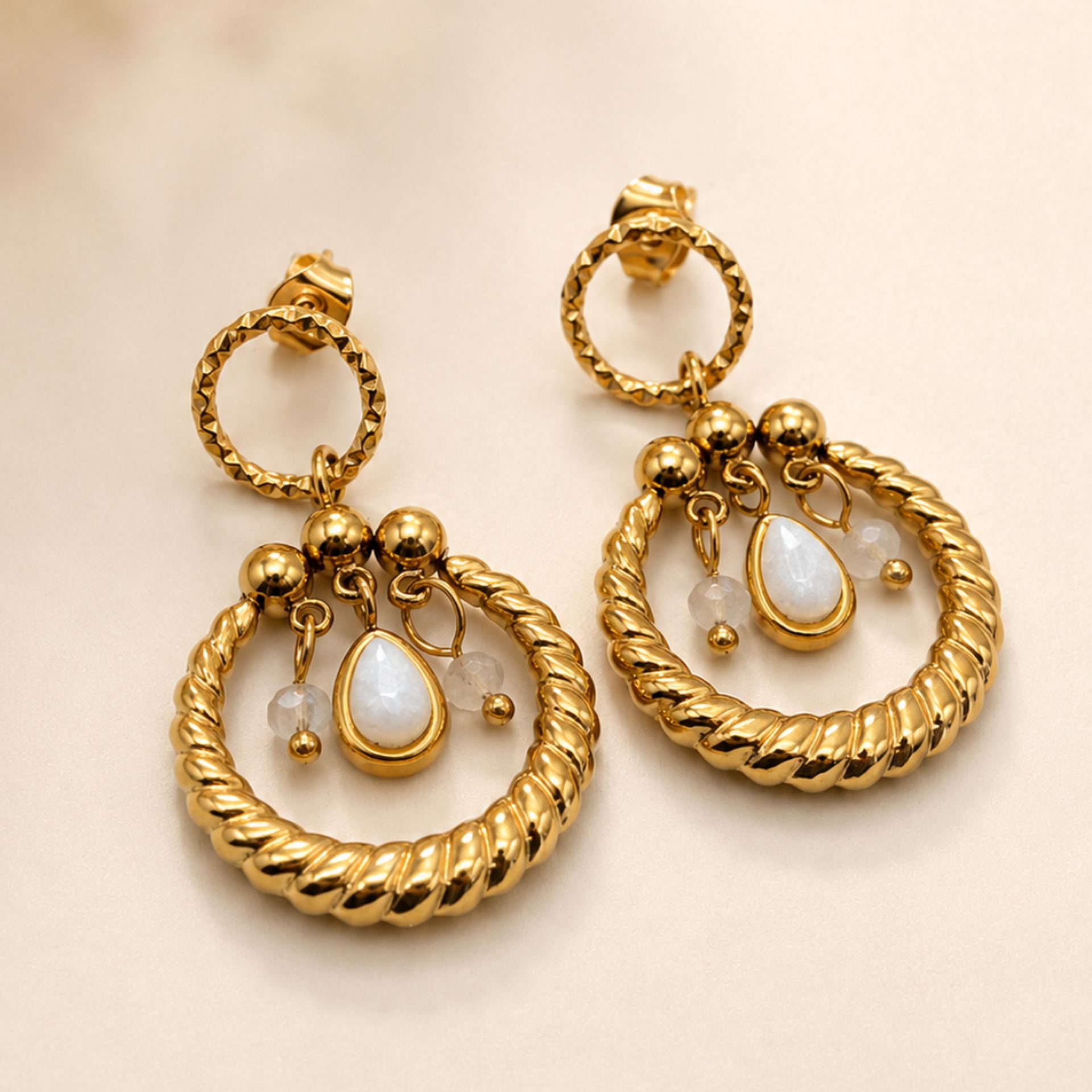 Boucles d’oreilles perles Apolline
