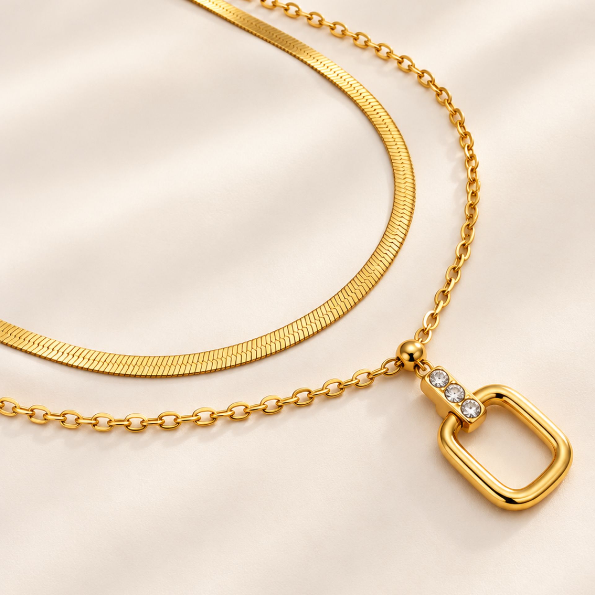 Collier double Éléonore